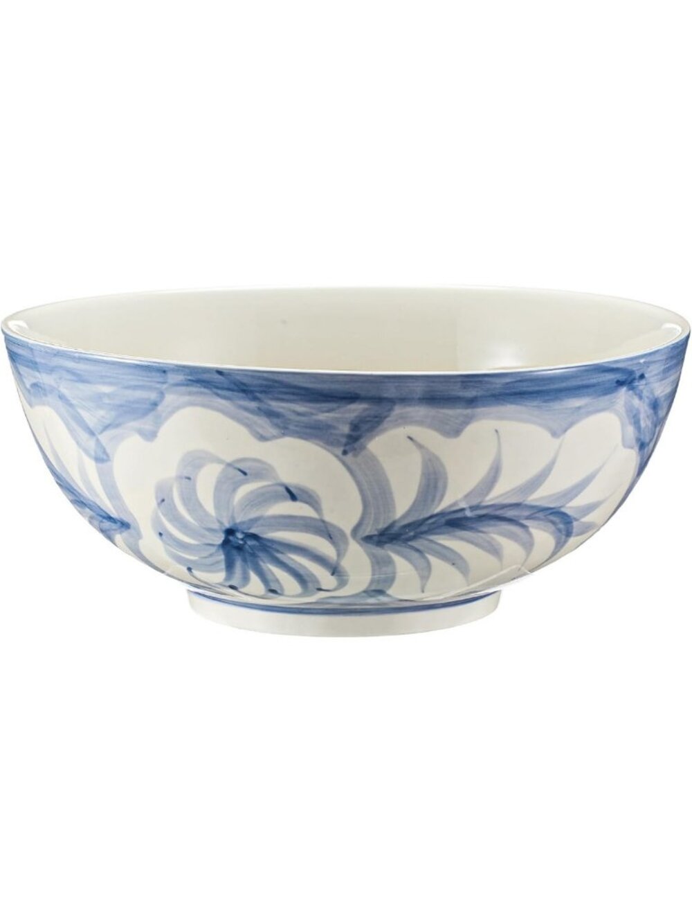 Chinoiserie Blue & White Pasta Bowl - 10"x10"x5" - Elegant Serveware Decor